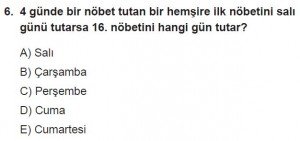 11. Sınıf ileri Matematik kazanım Test 4 soru6