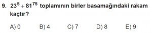 11. Sınıf ileri Matematik kazanım Test 4 soru9