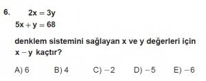 11. Sınıf ileri Matematik kazanım Test 5 soru6