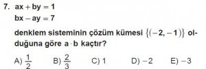 11. Sınıf ileri Matematik kazanım Test 5 soru7