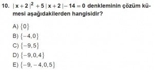 11. Sınıf ileri Matematik kazanım Test 6 soru10