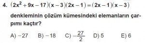11. Sınıf ileri Matematik kazanım Test 6 soru4