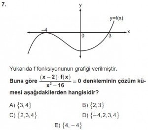 11. Sınıf ileri Matematik kazanım Test 6 soru7
