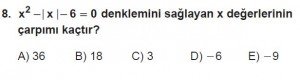 11. Sınıf ileri Matematik kazanım Test 6 soru8