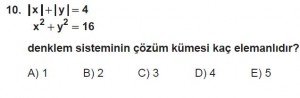 11. Sınıf ileri Matematik kazanım Test 7 soru10