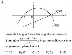 11. Sınıf ileri Matematik kazanım Test 8 soru12