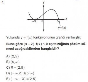 11. Sınıf ileri Matematik kazanım Test 8 soru4