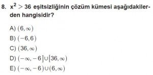 11. Sınıf ileri Matematik kazanım Test 8 soru8