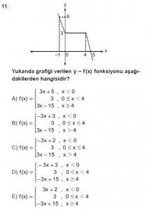 12. Sınıf Matematik kazanım Test 2 soru11