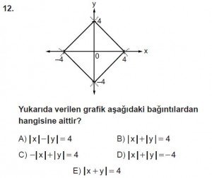 12. Sınıf Matematik kazanım Test 2 soru12