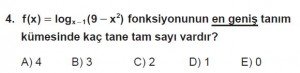 12. Sınıf Matematik kazanım Test 2 soru4