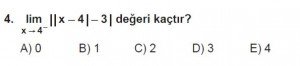 12. Sınıf Matematik kazanım Test 3 soru4