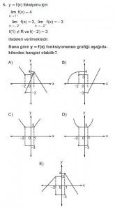 12. Sınıf Matematik kazanım Test 3 soru5