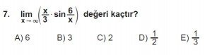12. Sınıf Matematik kazanım Test 4 soru7