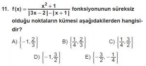 12. Sınıf Matematik kazanım Test 5 soru11