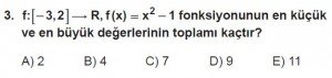 12. Sınıf Matematik kazanım Test 5 soru3