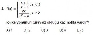 12. Sınıf Matematik kazanım Test 6 soru3