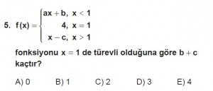 12. Sınıf Matematik kazanım Test 7 soru5