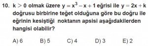 12. Sınıf Matematik kazanım Test 8 soru10