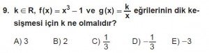 12. Sınıf Matematik kazanım Test 8 soru9