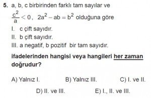 12. Sınıflar Matematik kazanım Test 1 soru5
