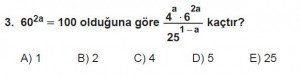 12. Sınıflar Matematik kazanım Test 10 soru3