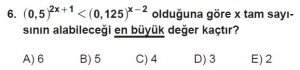 12. Sınıflar Matematik kazanım Test 10 soru6