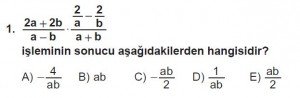 12. Sınıflar Matematik kazanım Test 13 soru1