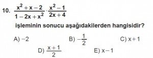 12. Sınıflar Matematik kazanım Test 13 soru10