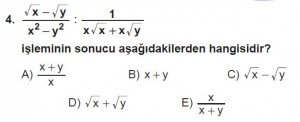 12. Sınıflar Matematik kazanım Test 13 soru4