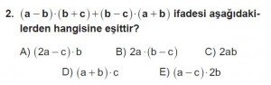 12. Sınıflar Matematik kazanım Test 14 soru2