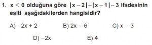 12. Sınıflar Matematik kazanım Test 15 soru1