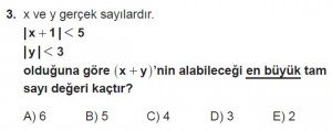 12. Sınıflar Matematik kazanım Test 15 soru3