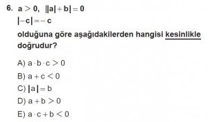 12. Sınıflar Matematik kazanım Test 15 soru6