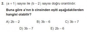 12. Sınıflar Matematik kazanım Test 16 soru2