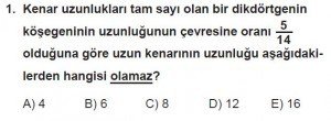 12. Sınıflar Matematik kazanım Test 17 soru1
