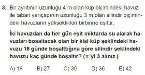 12. Sınıflar Matematik kazanım Test 17 soru3