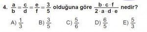 12. Sınıflar Matematik kazanım Test 17 soru4