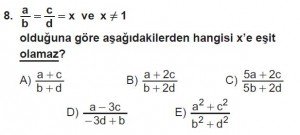 12. Sınıflar Matematik kazanım Test 17 soru8