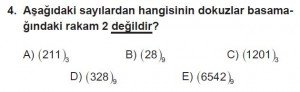 12. Sınıflar Matematik kazanım Test 2 soru4