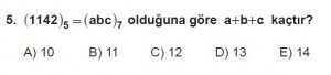12. Sınıflar Matematik kazanım Test 2 soru5