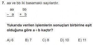 12. Sınıflar Matematik kazanım Test 2 soru7