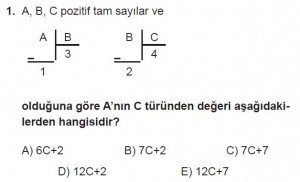 12. Sınıflar Matematik kazanım Test 3 soru1