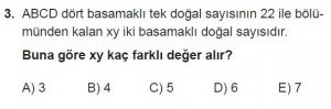 12. Sınıflar Matematik kazanım Test 3 soru3
