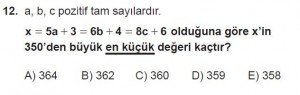 12. Sınıflar Matematik kazanım Test 4 soru12