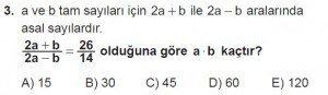 12. Sınıflar Matematik kazanım Test 4 soru3