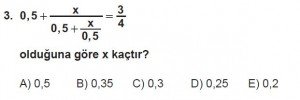 12. Sınıflar Matematik kazanım Test 5 soru3