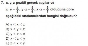 12. Sınıflar Matematik kazanım Test 5 soru7