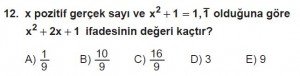 12. Sınıflar Matematik kazanım Test 6 soru12