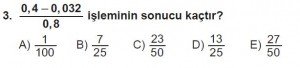 12. Sınıflar Matematik kazanım Test 6 soru3